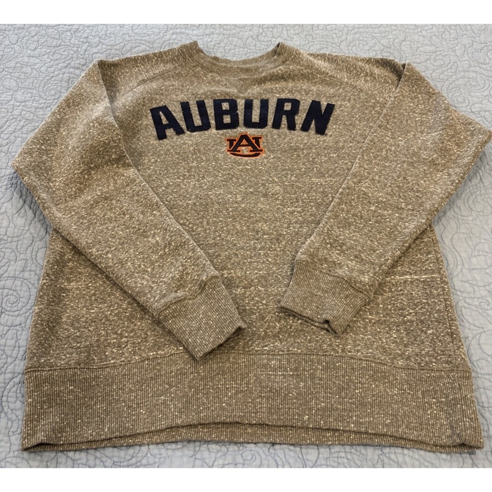 Champion Men's Medium Auburn University Athletic Sweatshirt Marled Gray